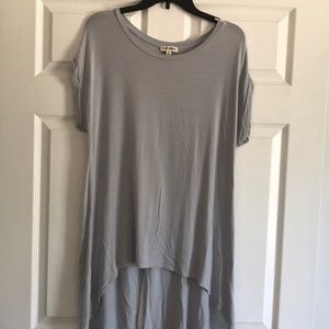 New! Medium dusty blue high low top